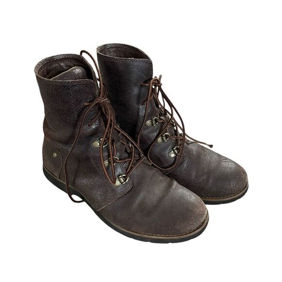 The North Face Lace Up Leather Ankle Boots - Picture 1 of 8